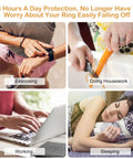 Using Clear Silicone Ring Guards Set For Loose Rings during activities like exercising, doing housework, working, and sleeping.