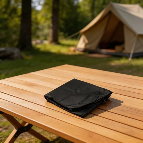 Beekeeping Gear 4 To 8 Frame Honey Extractor Cover All-Weather Waterproof Shield with Elastic Band on wooden table outdoors