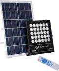 JUDYSSY Solar Flood Lights Led Solar Floodlight, 300W floodlight with remote control and solar panel for outdoor use.