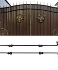 Savage Strength 36 Inch Gate Ground Latch System Built With Heavy Gauge Alloy Steel Drop Rod for secure gate locking.