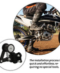 Black Iron Chain Tensioner Kit For Off Road Motorcycle Roller Guide Adjuster Enhances Safety and Performance With Super Easy Installation And No Special Tools Needed For Your Ride on dirt bike