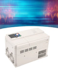 Badass Heavy Duty 18.5KW 22KW Variable Frequency Drive VFD Inverter With PID Controller 3 Phase 380V Speed Control For CNC Router Milling 0 To 320Hz Rugged Industrial Power That Hits Hard And Runs Smooth For Workshop Projects And Solid Plant Operations. White VFD inverter with cooling fans
