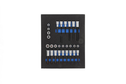 TS-308 Tool Assortment in Check Tool Modules 308-Piece Set With Metric Tools and Two-Color Foam Inserts detail view