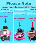 Comparison of 90 Amp alternator replacements for Kia Soul 2012 2013 1.6L, clockwise rotation, fits 37300 2B150 37300 2B150R 11608N models