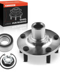 Front Wheel Bearing And Wheel Hub Kit For Ford Transit Connect 2010 2011 2012 2013 5 Lug displayed with components