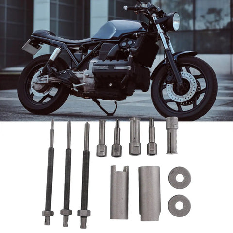 Heavy Duty Motorcycle Bearing Puller Internal Removal Tool Kit For Smooth Disassembly And Safe Protection Of Engine Shafts And During Service Jobs With Universal Fit Most Standard Wheelers Ideal For Pro Mechanic Or DIY Weekend Warrior Rides, steel tool set