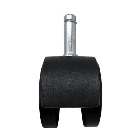 Shepherd Hardware 8741E furniture caster, twin-wheel, black, 2-inch wheel, 7/16 in stem