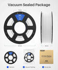 Beige PETG Filament 1.75mm 1Kg Spool For 3D Printing, Ultra Tough And Durable With High Dimensional Accuracy 0.02mm packaging