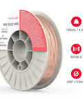 ER70S-6 MIG Welding Wire.030 In 10 Lb Solid Carbon Steel On A Durable ABS Plastic Spool, high feedability for professional welds