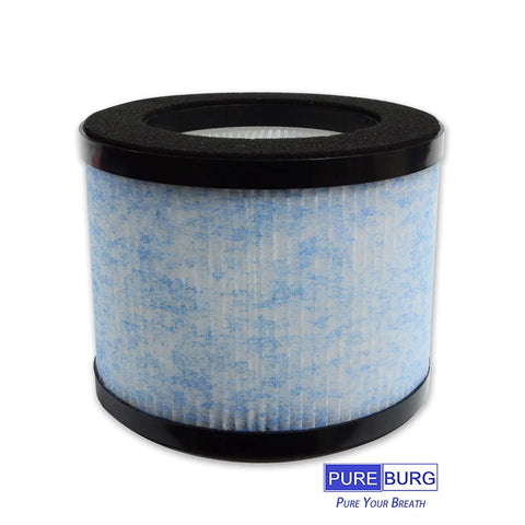 Two Pack Replacement Filter Set for Miko Ibuki and Ibuki Plus C102 Air Purifier and Medify MA18, H13 HEPA cylindrical filter