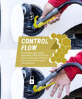 Long Distance Fuel Transfer Pump With 10 Foot Reach, Pumps Up To 2.9 Gallons Per Minute, AC DC Plug In Power, Water Flow Head, Suction Filter, DC Cable Clips For Car Or Marine Battery, Handy Flow Control Nozzle For Quick Easy Fuel Transfers on vehicle fill port