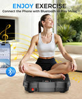 Woman using Vibration Plate For Full Body Fat Burning And Lymphatic Drainage With A 200W Motor 12mm Amplitude Adjustable Speeds.
