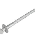 Half Inch By Eight Inch Lag Screw Kit With 25 Screws And 25 Washers, Hot Dip Galvanized For Rust Resistance, Ideal For ACQ Treated Lumber