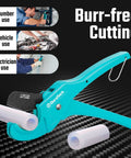 PEX Pipe Cutter For 1/8 To 1 Inch PEX And Rubber Hoses, Tubing Cutter With PTFE Coated Sharp Blade, Heavy Duty Aluminum Handle