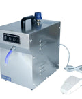 Pro Grade Jewelry Steam Cleaner with 2L stainless steel tank, control panel and foot pedal for rings, watches, diamonds auto cleaning.