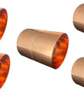 Heavy Gauge Lead Free Copper Couplings Featuring Roll Pipe Tube Stop And True Sweat Solder Connection End Repair Pressure Fitting Pack Of Five