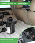 Beast Portable Electric Air Pump with three nozzles and DC power supply for air mattress in car seat