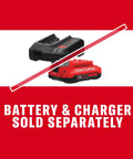 Cordless Electric Ratchet Wrench With 3/8 And 1/2 Inch Swappable Anvils Blazing 300 Rpm 40 Ft Lbs Kickin Torque LED work lamp with battery and charger sold separately.