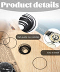 O Ring Watch Gasket Kit For Easy Fix, 28 Pcs 0.6mm Waterproof Rubber Seals For Watches Back Cover, Replacement Ring Washers