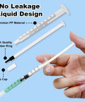 30 Pack 1ml Needleless Syringes With Cap For Liquids Pet Feeding Oil Glue DIY Projects Non Sterile Easy Push Plunger Ideal