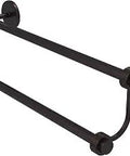 18 Inch Double Towel Bar in Antique Bronze Finish made from Solid Brass with Concealed Mounting Hardware Space Saving Wall Mount