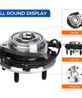 Front Wheel Hub And Bearing Assembly 513272 For 2007 To 2010 Jeep Wrangler 5 Lug With ABS Easy Bolt On Replacement