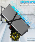 Heavy Duty 1200W Electric Stair Climbing Dolly With Folding Design Handles Ultra Heavy Appliances And Furniture Up To 900 Lbs Easily transporting a large load on stairs