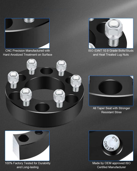 1.5 Inch Wheel Spacers 6x135 For Ford F 150 Expedition Navigator Mark LT 2003 2014 6 Lug Adapters 135mm Bolt Pattern