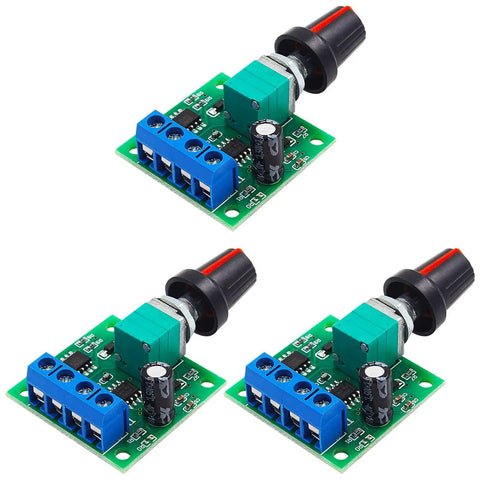 3 Pack Pwm Motor Speed Controller Dc 1 8v To 12v Mini Switch Rc Car Throttle Dial on green circuit boards for RC vehicles.