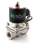 Half Inch Stainless Steel Electric Solenoid Valve 24V DC Normally Closed Viton Seals For Water Air Fuel Systems