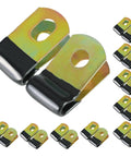 Brake Line Clip Set For Three Sixteenth Inch Tubing, Cushioned Steel Clips With Rubber Insulation, 20 Pack For Easy Install