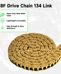 134 Link Drive Chain For 2 Stroke Dirt Bikes And Pocket Rockets Compatible With 47cc 49cc 50cc Pit Bikes, gold chain coiled