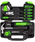 39 Piece Home Hand Tool Kit For Everyday Household Repairs At Home Office Apartment Or Dorm With Handy Storage Case