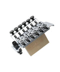 Solid Brass Tremolo Block 34mm Direct Fit For Floyd Rose Locking Tremolo Bridges On Original Series Guitars Beefy 6 And 7 String Setup Special Series 6-String 1000 Series 6-String Only Not For 7-String Models brass tremolo block angled view