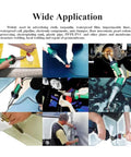 Various applications of 110V 1600W Hot Air Welder Gun For Plastic Repairs And DIY Projects in different settings and tasks