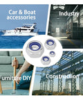 252 Piece Hex Nut and Lock Nut Set With Flat Washers in 304 Stainless Steel M3 to M12 shown with uses in DIY, auto, and industry.