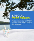 Premium Water Test Strips For Hot Tubs And Swim Spas Straight Up Smart Chlor Balancing Formula No Sweat Backyard Spa Care Kit Effortless Water Quality Checker With 60 Count Sheets, featuring test strips for FROG @ease.