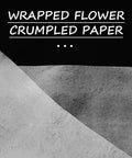 50 Sheets White Solid Color Folding Tissue Paper for Flower Wrapping and Florist Packaging showing texture and fold.