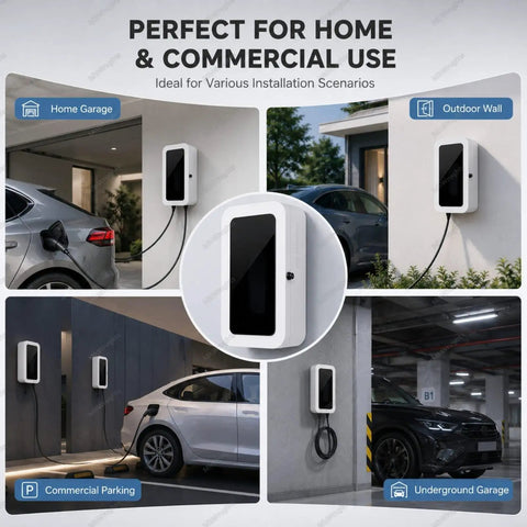 Game Changing Weatherproof EV Charger Storage Box With Combo Lock Wall Mounted TESLA Charging Station Cover in various locations