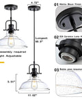 Seeded Glass Pendant Light In Matte Black Finish Dope Industrial Mini Design With Adjustable Rope Height Ideal For Kitchen Island Hallway Foyer Or Dining Room Bulb Not Included