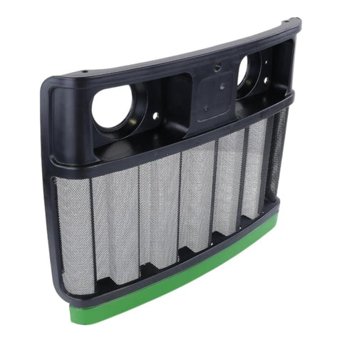 Hood Grille Replacement for John Deere Tractors Beefed Up Heavy Duty RE209912 with metal mesh and green trim