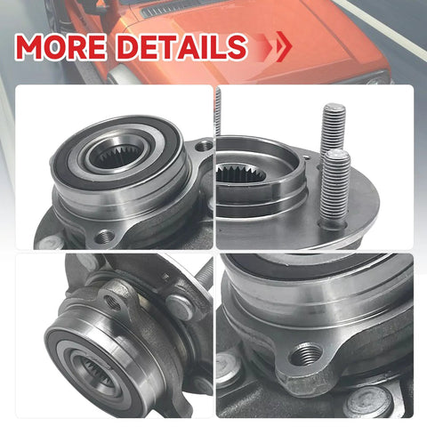 Front Wheel Hub Bearing For Forte 2019-2023 51730M6000 51750J2000 Replacement Part Direct Fit Durable Front Hub Assembly