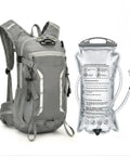 Lightweight Hydration Backpack With 2L Bladder For Men And Women, Hands Free Water Pack, adjustable chest strap visible