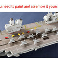 Killer Detail Queen Elizabeth Aircraft Carrier Plastic Model Kit 1 700 Scale showing assembly details and aircraft on deck.