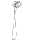 Spectra Plus Duo 4-Function 2-in-1 Handheld and Fixed Shower Head with 1.8 GPM Flow, polished chrome finish with flexible hose