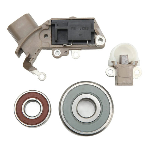 Heavy Duty Alternator Rebuild Bearing Kit For Toyota Vibe And Corolla Equipped With 1zzfe Motor including components and bearings.
