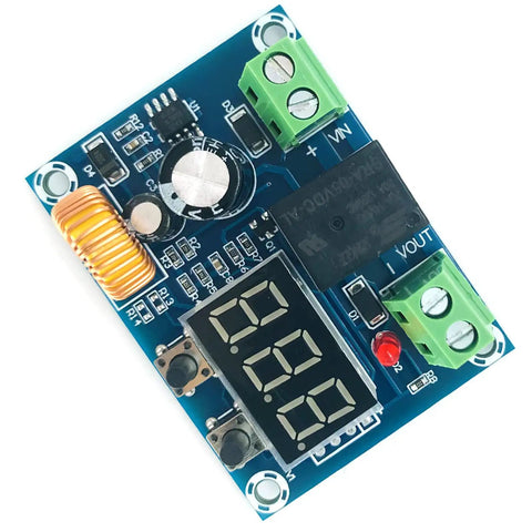 Heavy Duty 12 To 36 Volt Low Voltage Protector For Lithium Batteries No Hassle Auto Cut Off Switch With Crisp Digital Readout And Tight Voltage Control Pack Of Two, electronic circuit board detail.