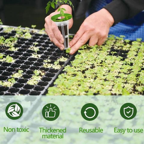 Hands using All In One Indoor Garden Seed Pod Kit For Hydroponics Systems, 73 Piece Set Including 18 Grow Sponges, 12 Plant Baskets