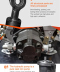 Close-up of 2 Ton Compact Crawler Excavator hydraulic cast iron pump, detailing structural parts and finish.