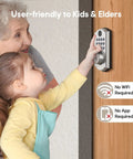 Legit Heavy Duty Fingerprint Door Lock For Front Door Storing 100 Fingerprints 50 Pin Codes And Two Spare Keys Smart Keyless Entry in use by child and elder.